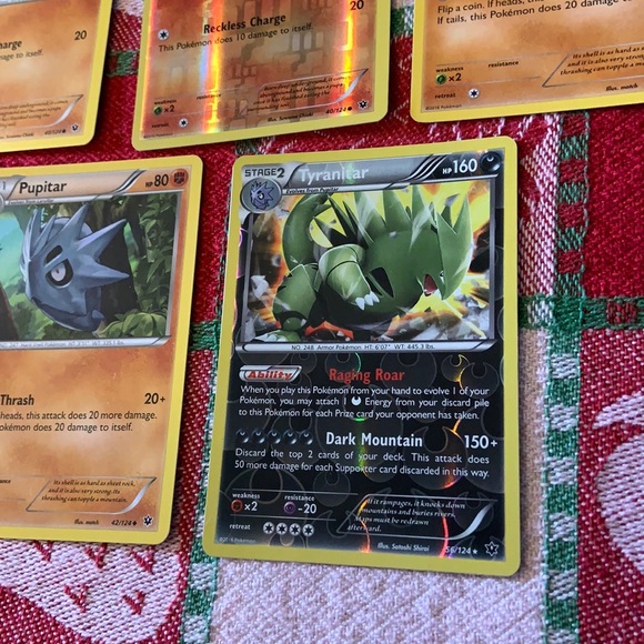 Pokemon TCG Tyranitar/Pupitar/Larvitar Fates Collide Bundle (15 Cards) - Picture 3 of 14